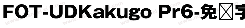 FOT-UDKakugo Pr6字体转换